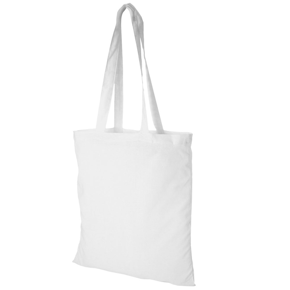 Sac à provisions en coton 140g/m² blanc