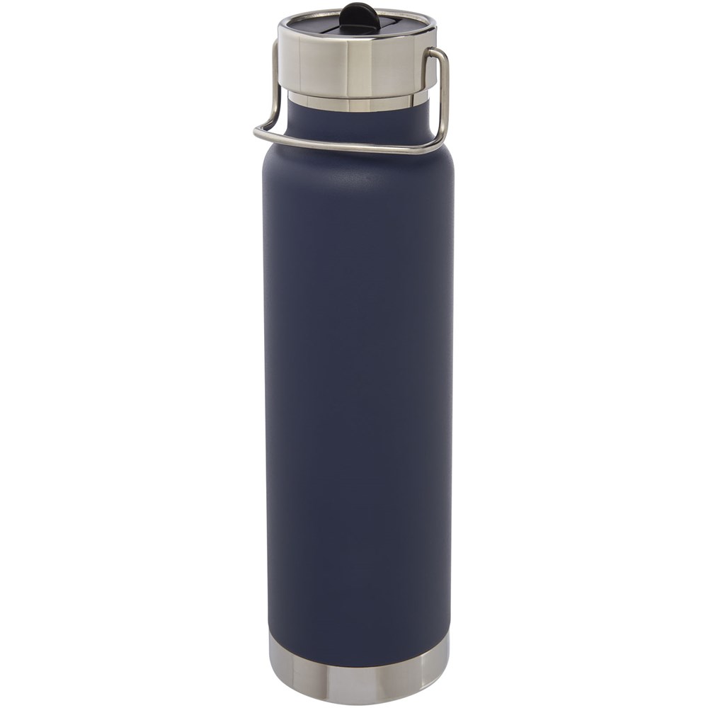 Bouteille isotherme de sport Thor de 750 ml avec isolation par le vide et couche de cuivre bleu foncé