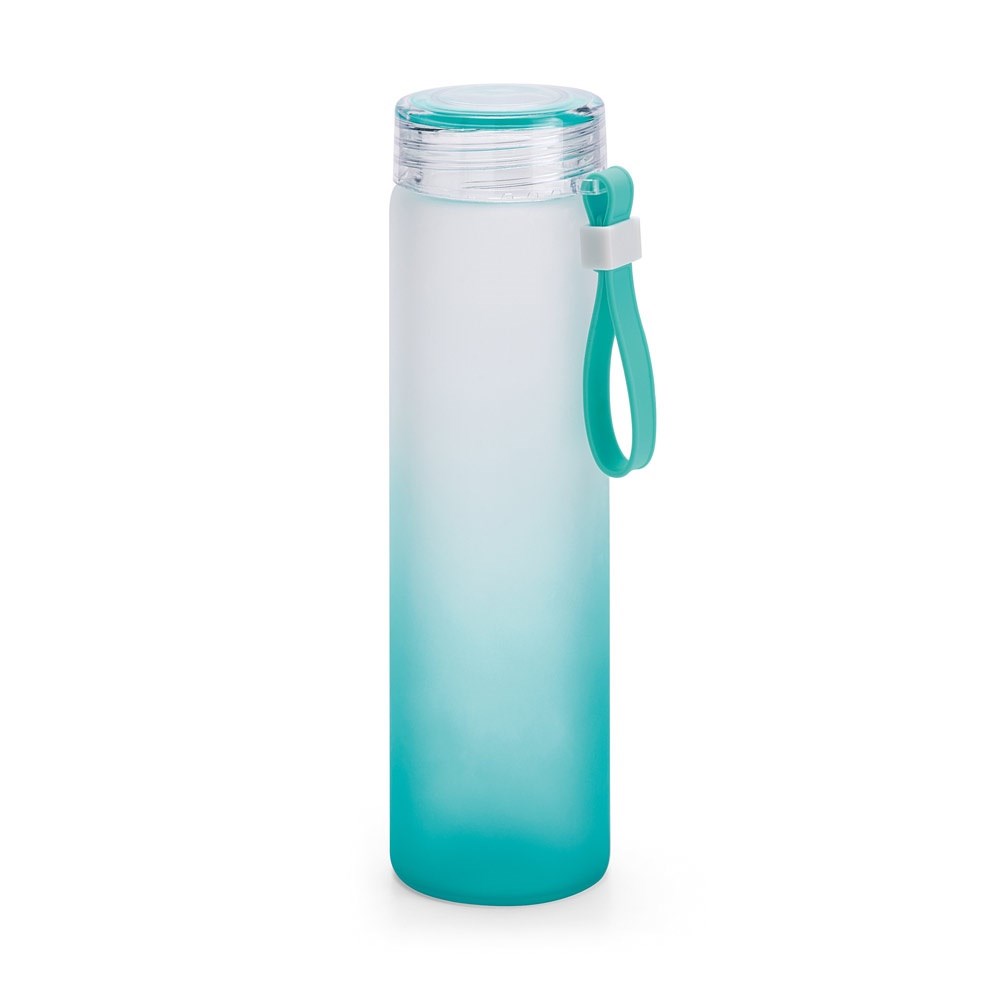 WILLIAMS Bouteille en verre borosilicate et bouchon en AS 470 mL Turquoise