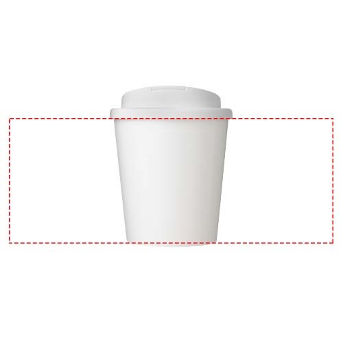 Gobelet avec isolation Brite-Americano Espresso Eco de 250 ml et anti-déversement Blanc