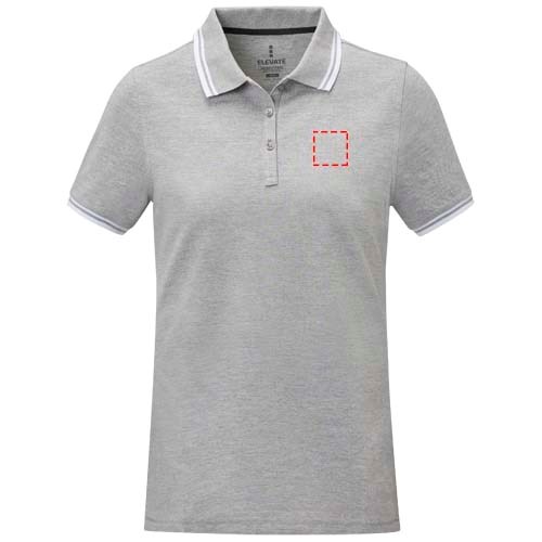 Polo Amarago tipping manches courtes femme Gris