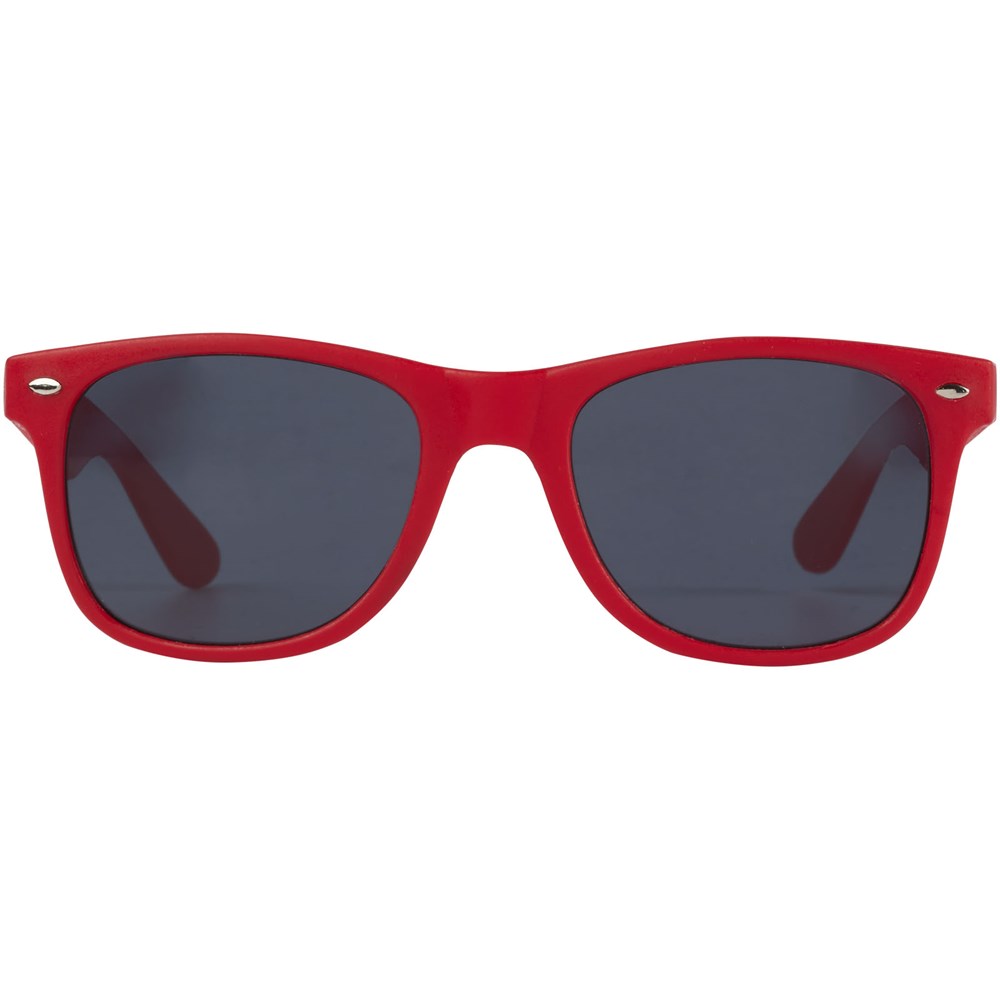 Lunettes de soleil Sun Ray en plastique recyclé rouge