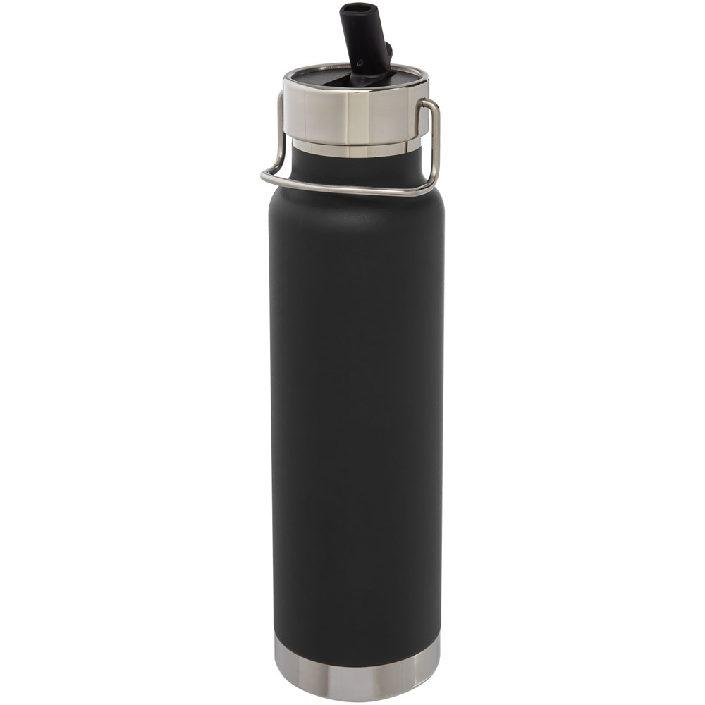 Bouteille isotherme de sport Thor de 750 ml avec isolation par le vide et couche de cuivre noir