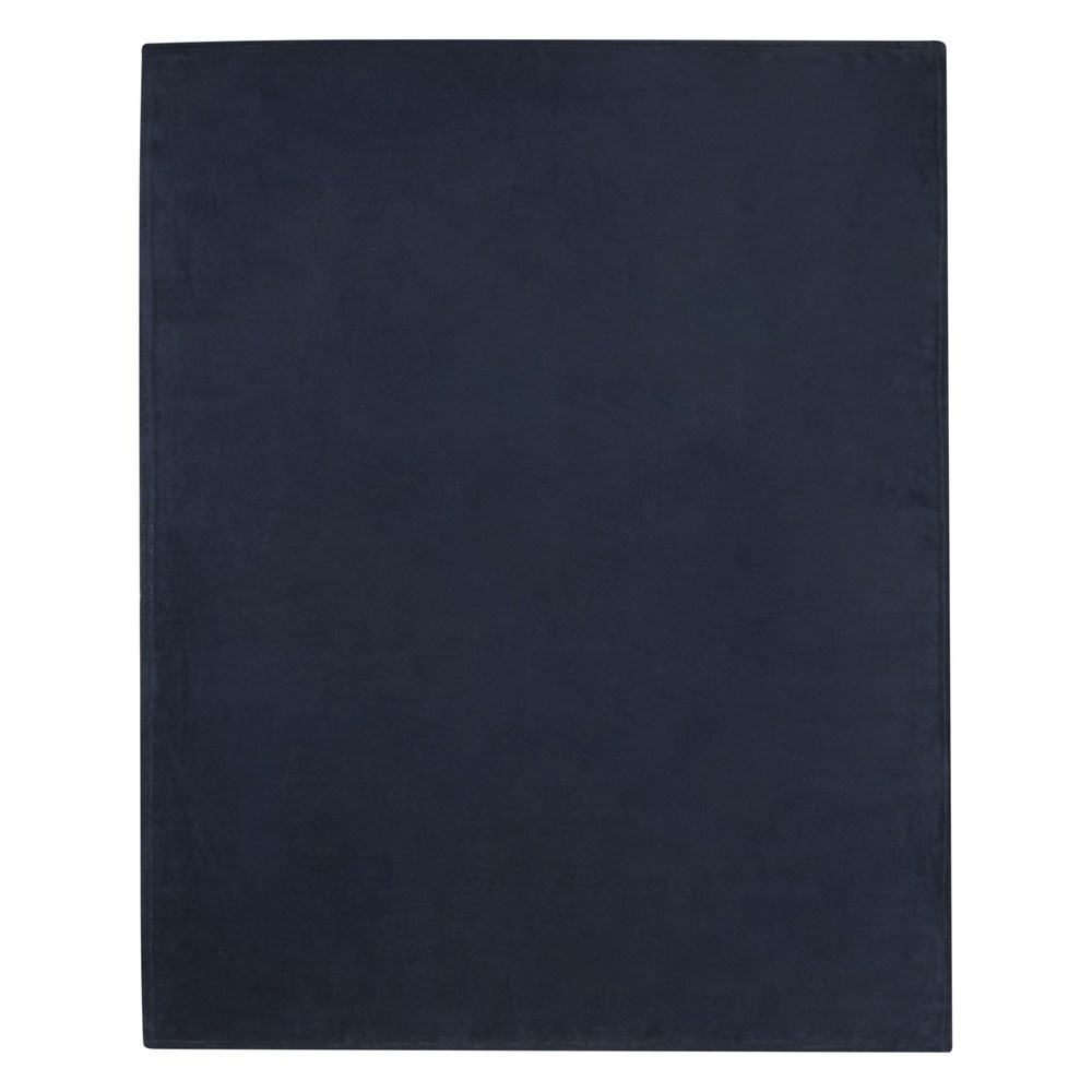 Couverture Lily en polaire molletonnée RPET certifiée GRS bleu foncé