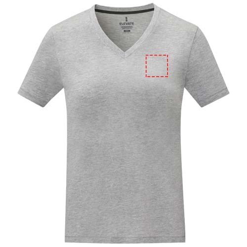 T-shirt Somoto manches courtes col V femme Gris