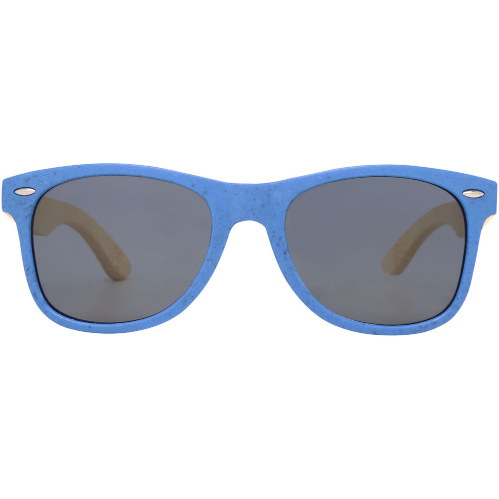 Lunettes de soleil Sun Ray en bambou Bleu process