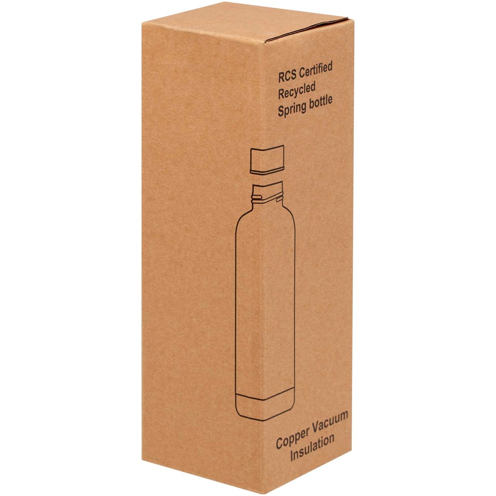 Bouteille isotherme avec isolation par le vide Spring 500 ml en cuivre inoxydable recyclé certifié RCS Green flash