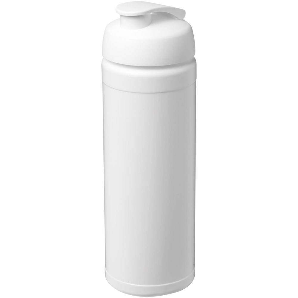 Bouteille de sport Baseline Rise de 750 ml recyclée avec couvercle rabattable Blanc, Blanc