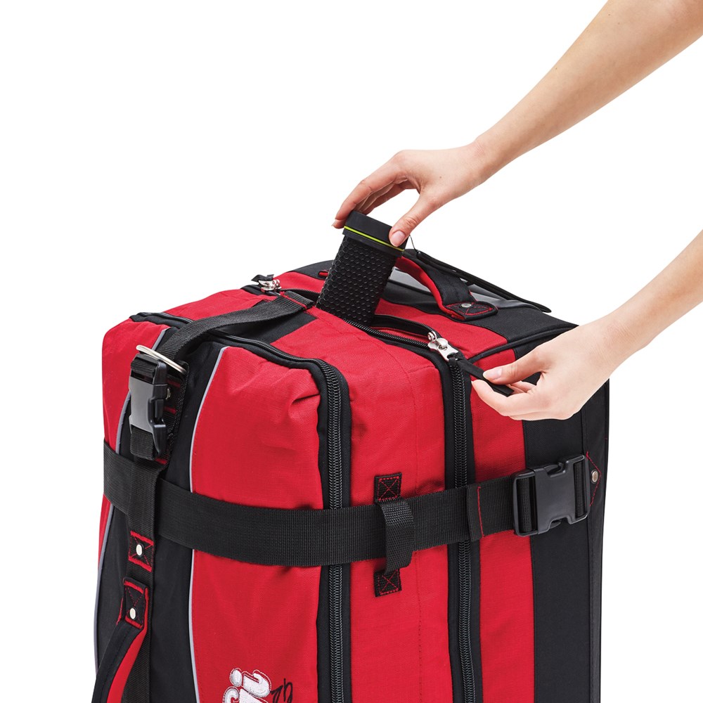 Trolley Tasche BoGi Bag 85 Liter schwarz/rot