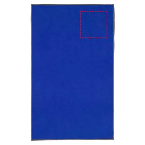 Serviette Pieter certifiée GRS ultra-légère et à séchage rapide 30 x 50 cm Bleu royal