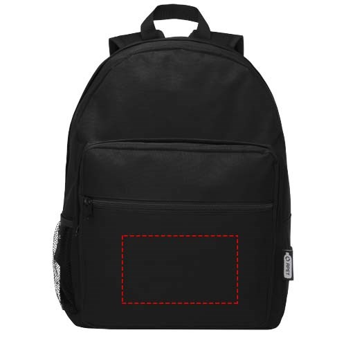 Retrend RPET-Rucksack 16L schwarz