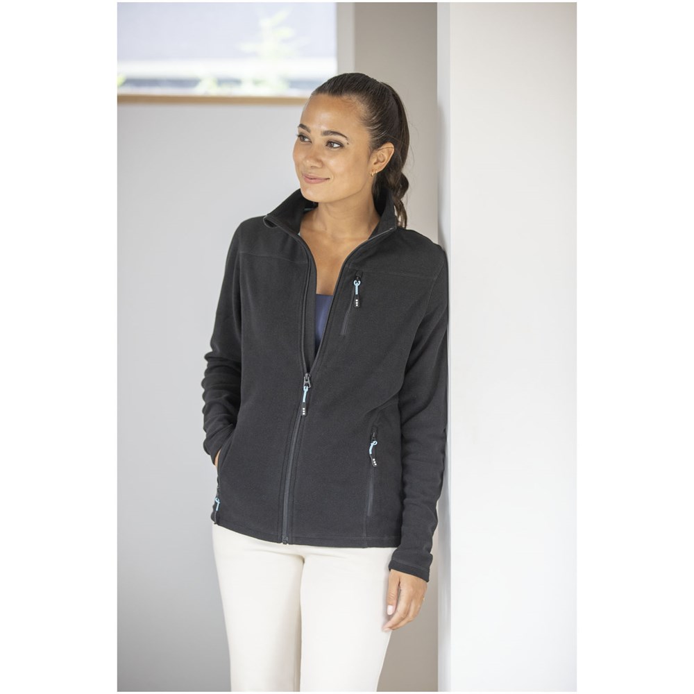 Veste Amber pour femme en polaire entièrement zippée recyclée GRS Marine