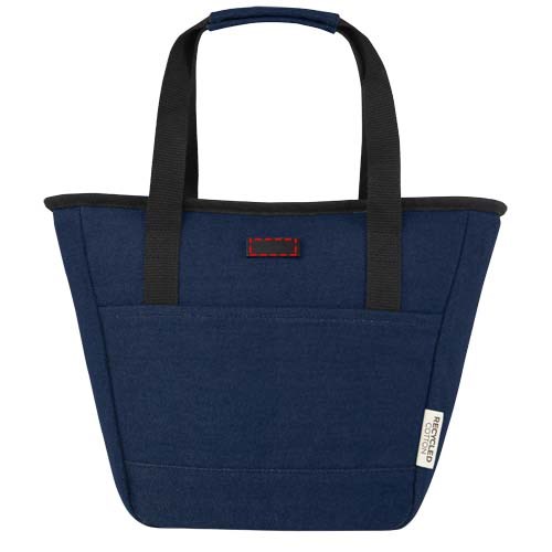 Sac-repas isotherme Joey de 6 L en toile recyclée GRS pour 9 canettes Marine