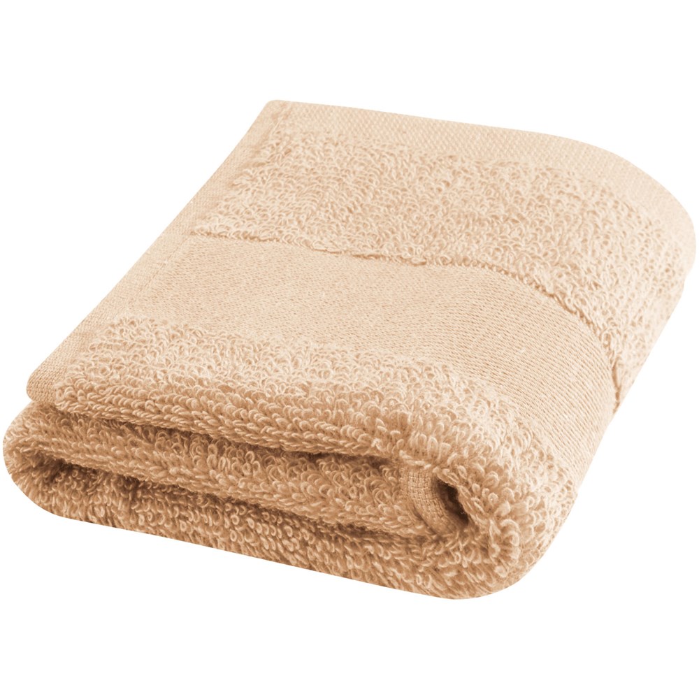 Serviette Sophia de 30 x 50 cm en coton de 450 g/m² Beige