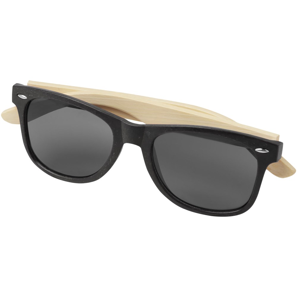 Lunettes de soleil Sun Ray en bambou noir