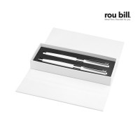 roubill Image   White Line Set (Drehkugelschreiber+ Rollerball)