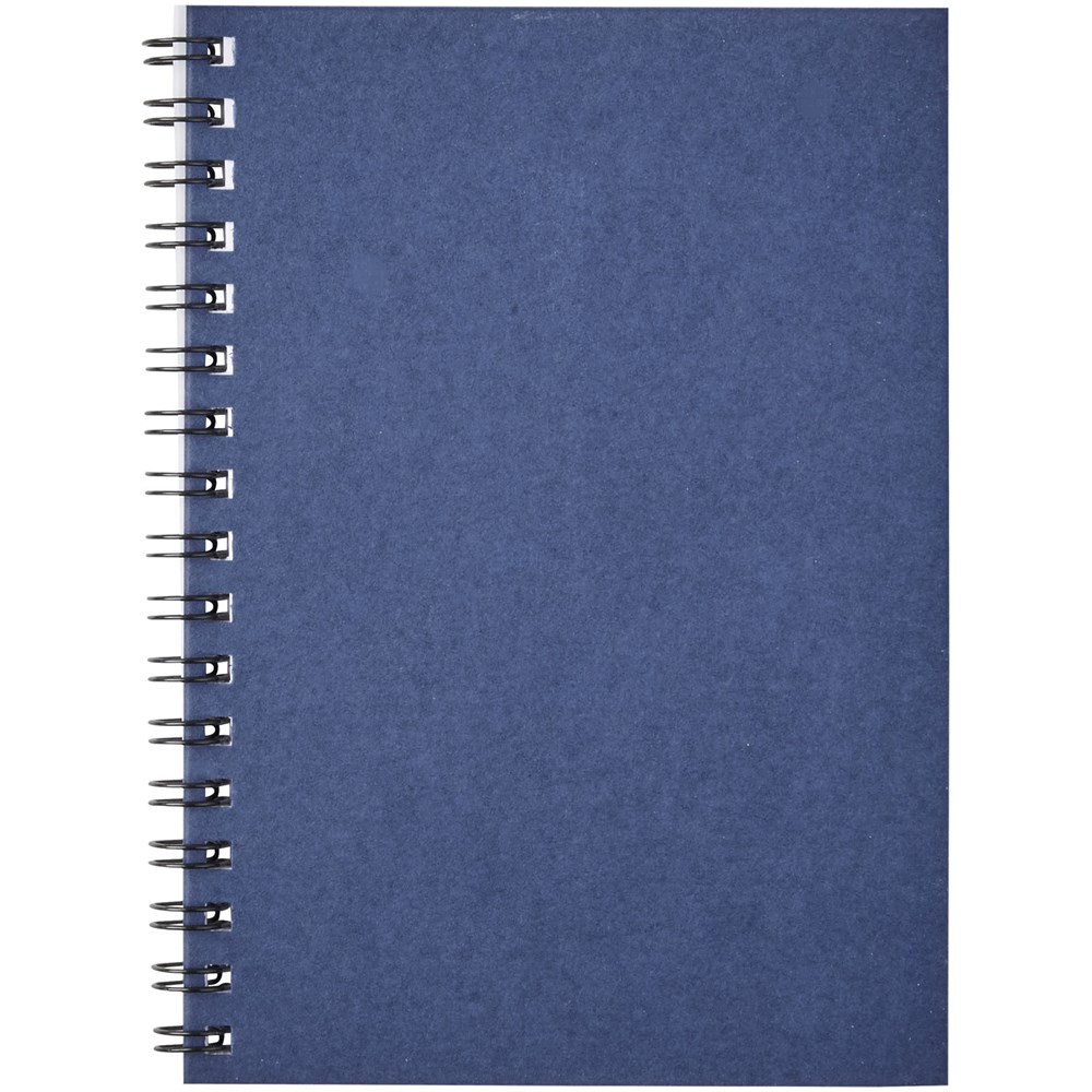 Carnet de notes à spirales Desk-Mate ® A6 coloré bleu foncé