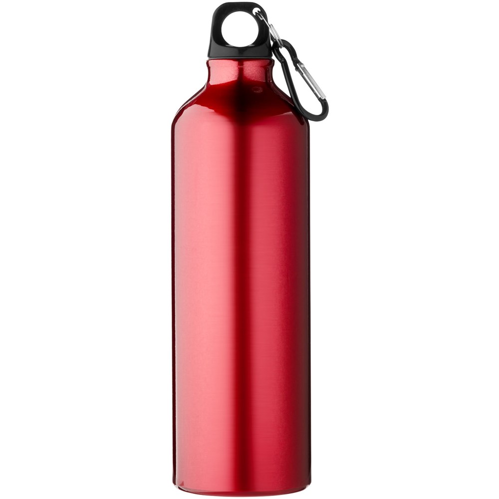 Oregon 770 ml Aluminium Trinkflasche mit Karabinerhaken rot