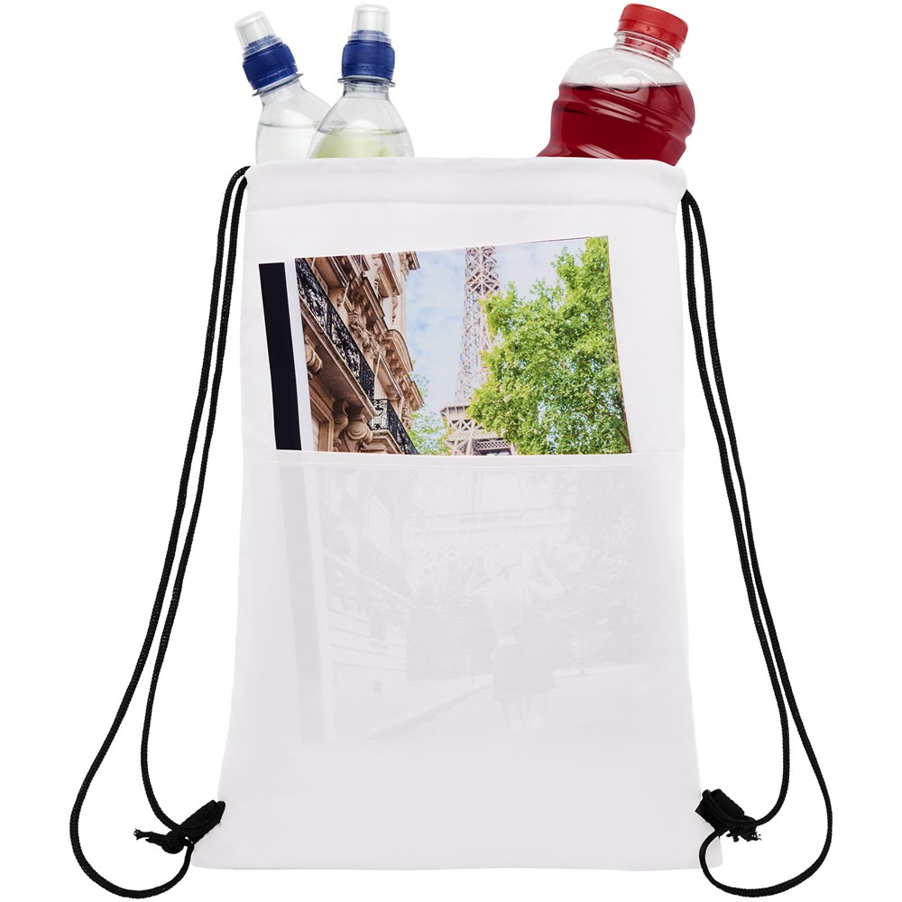 Sac isotherme Oriole avec cordon et capacité de 12 canettes 5L blanc