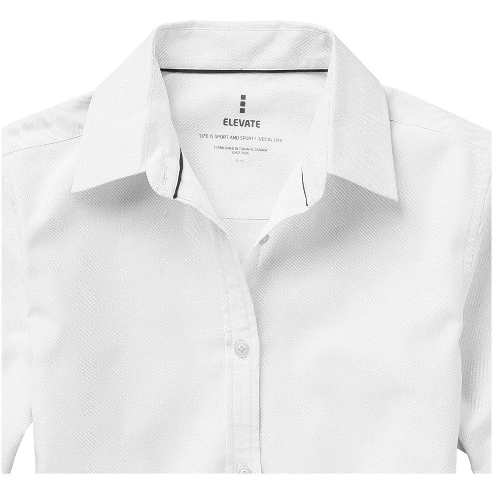 Chemise oxford manches longues femme Vaillant Blanc