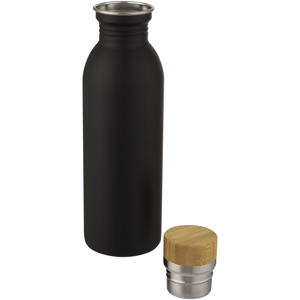 Kalix 650 ml Sportflasche aus Edelstahl schwarz