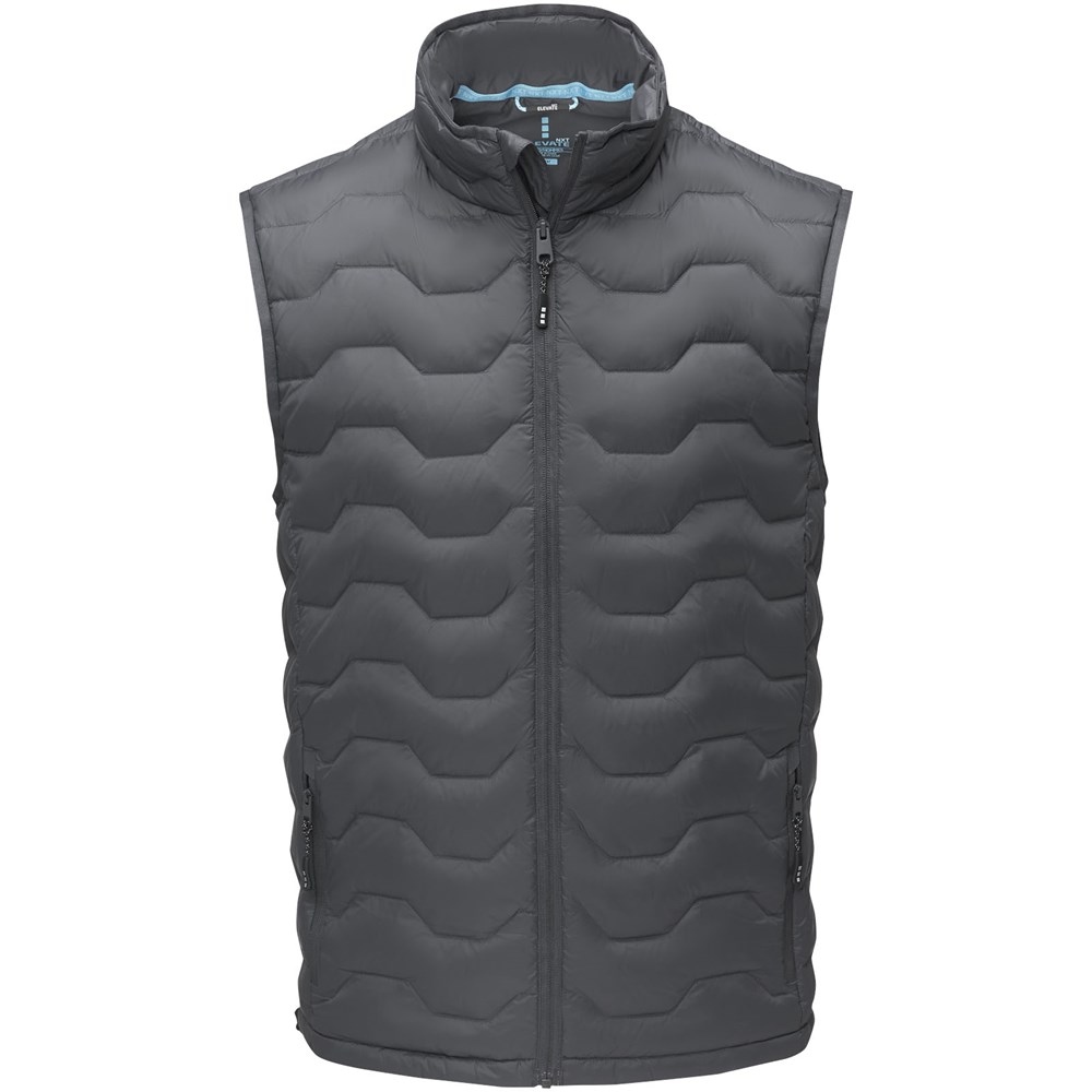 Bodywarmer duvet isotherme Epidote recyclé certifié GRS pour homme Gris storm