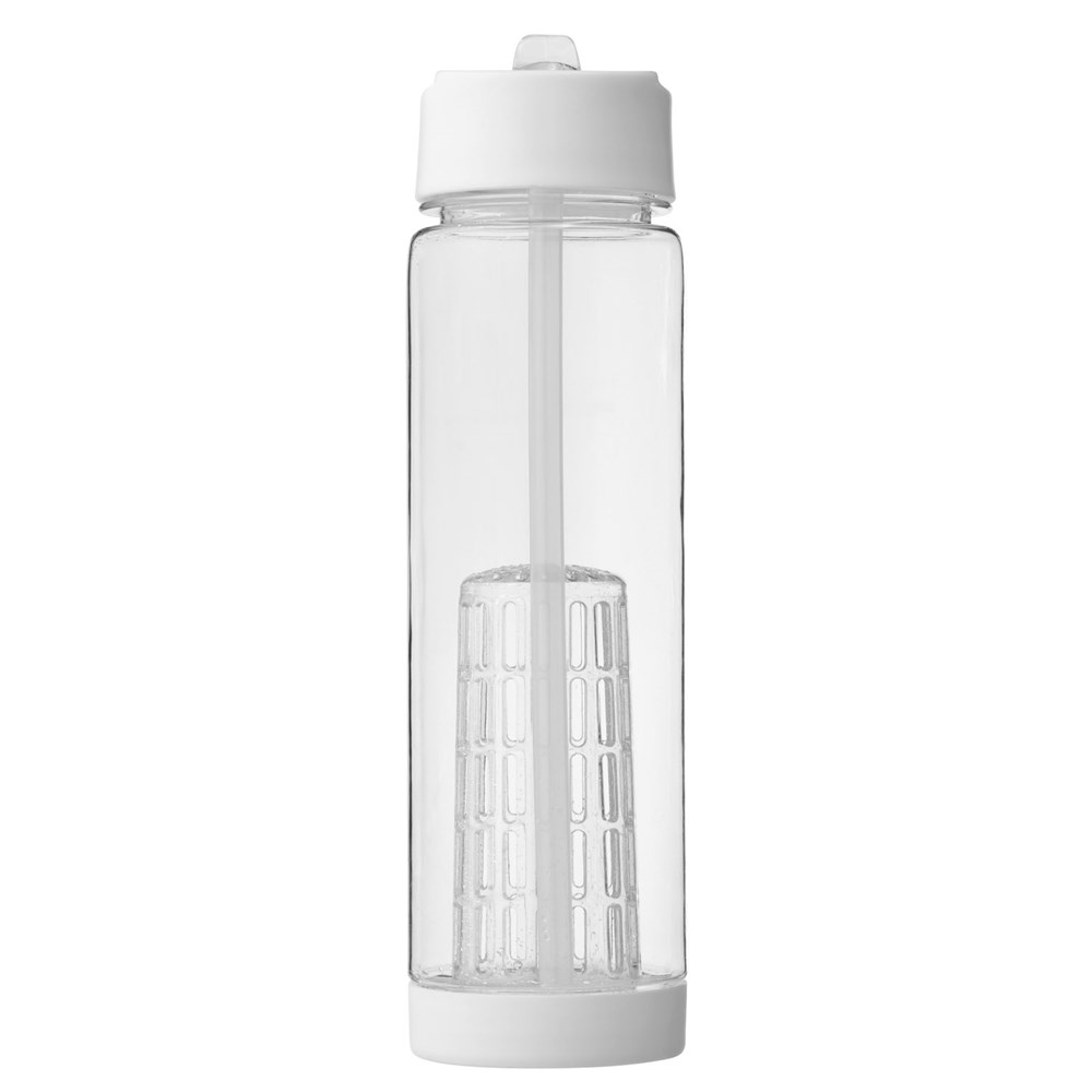 Tutti frutti 740 ml Tritan™ Sportflasche mit Infuser transparent, weiss