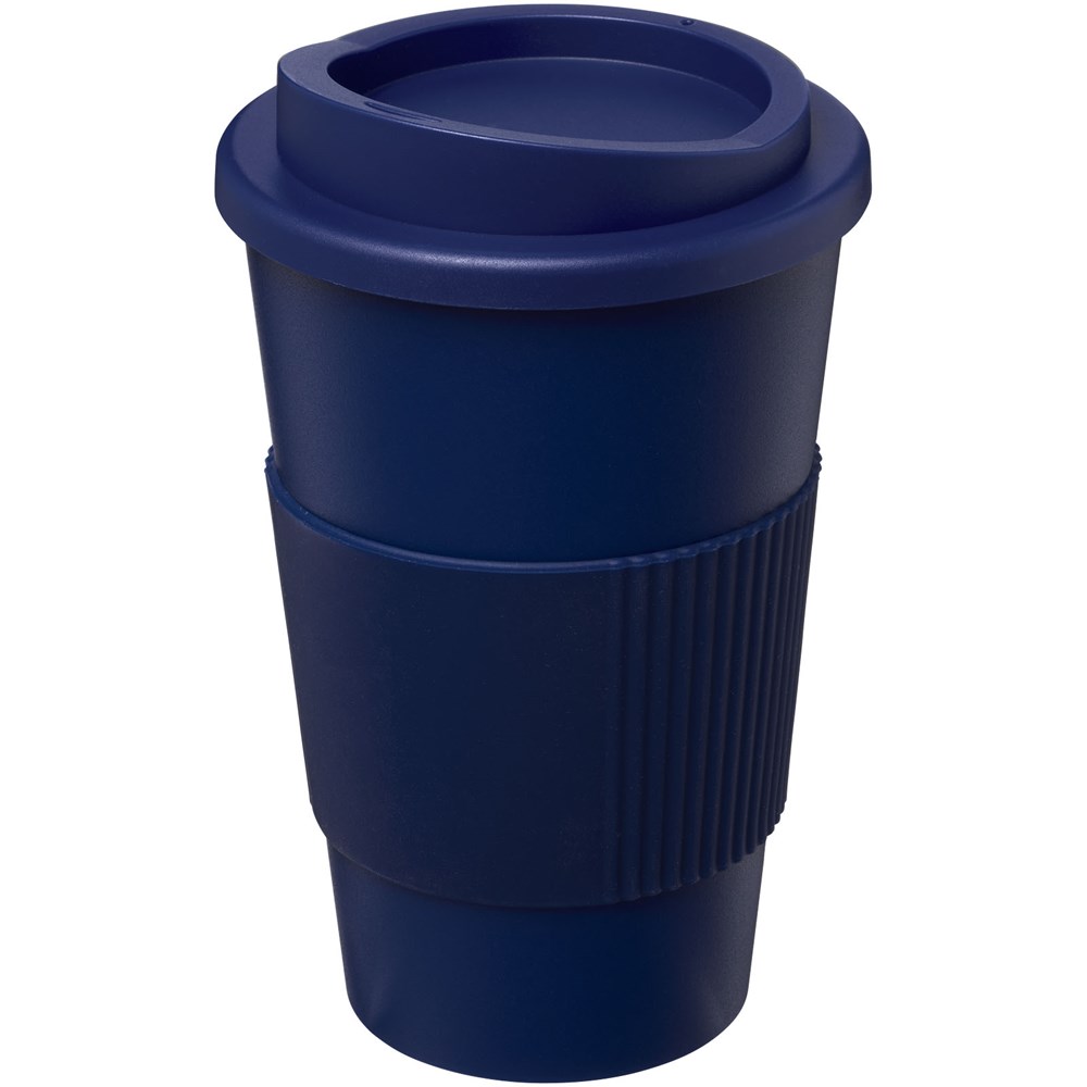 Gobelet Americano® isolant de 350 ml avec grip bleu foncé