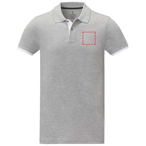 Polo Morgan manches courtes deux tons homme Gris