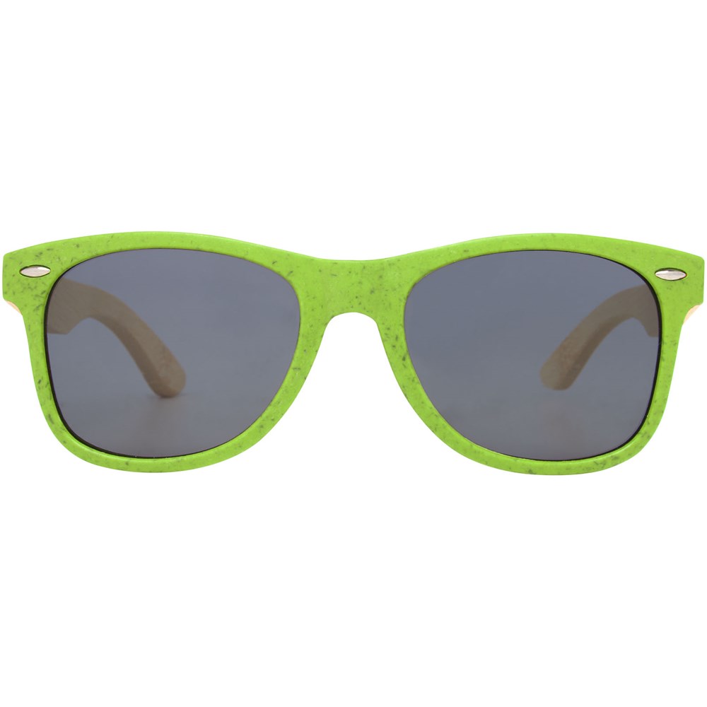 Lunettes de soleil Sun Ray en bambou Citron vert