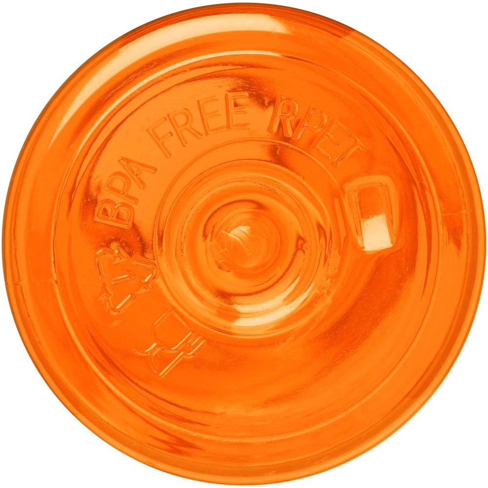 Bouteille d'eau Sky de 650 ml en plastique recyclé orange