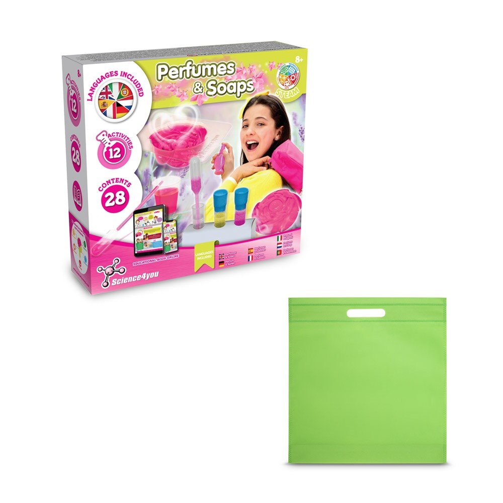 Perfume & Soap Factory Kit IV Jeu éducatif livré avec un sac cadeau en non-tissé (80 g/m²) Vert clair