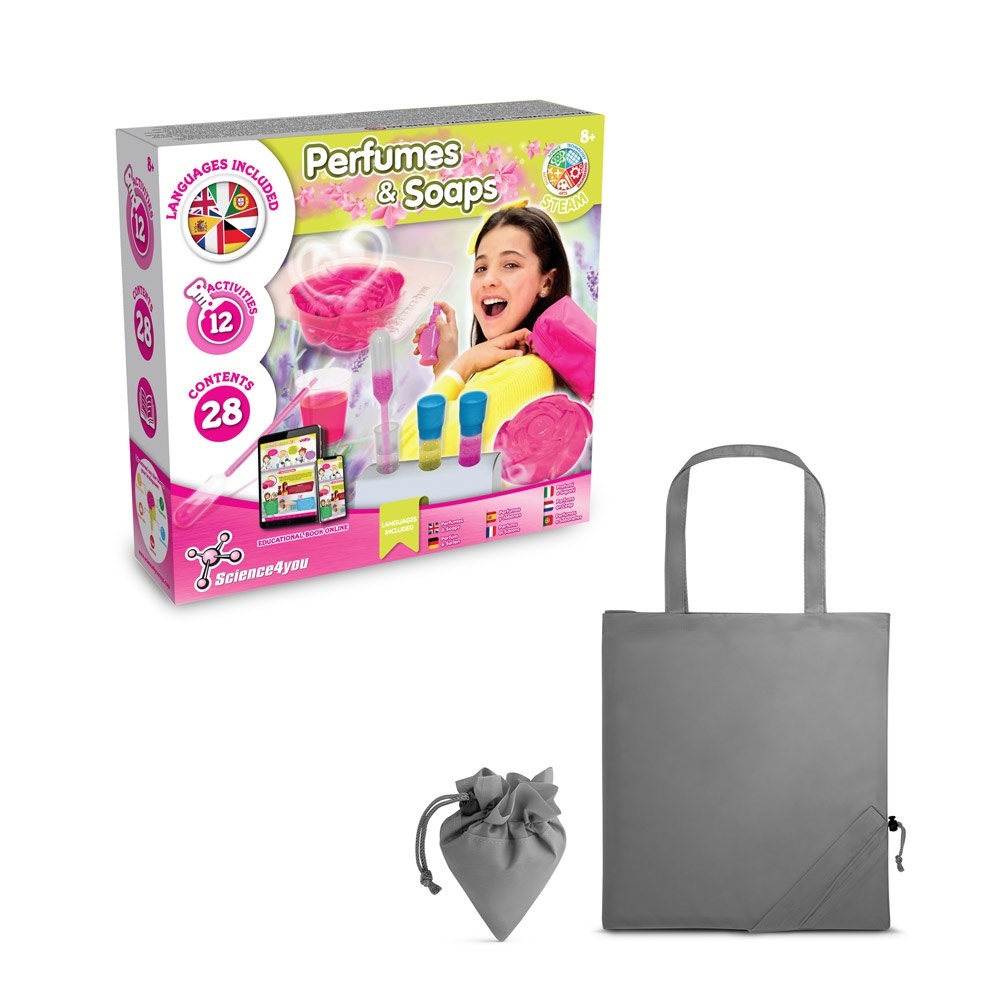 Perfume & Soap Factory Kit V Jeu éducatif livré avec un sac cadeau pliable en 190T gris