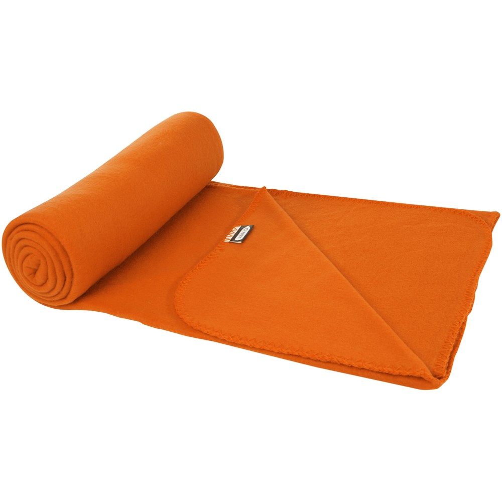 Couverture Willow en polaire RPET certifiée GRS Orange