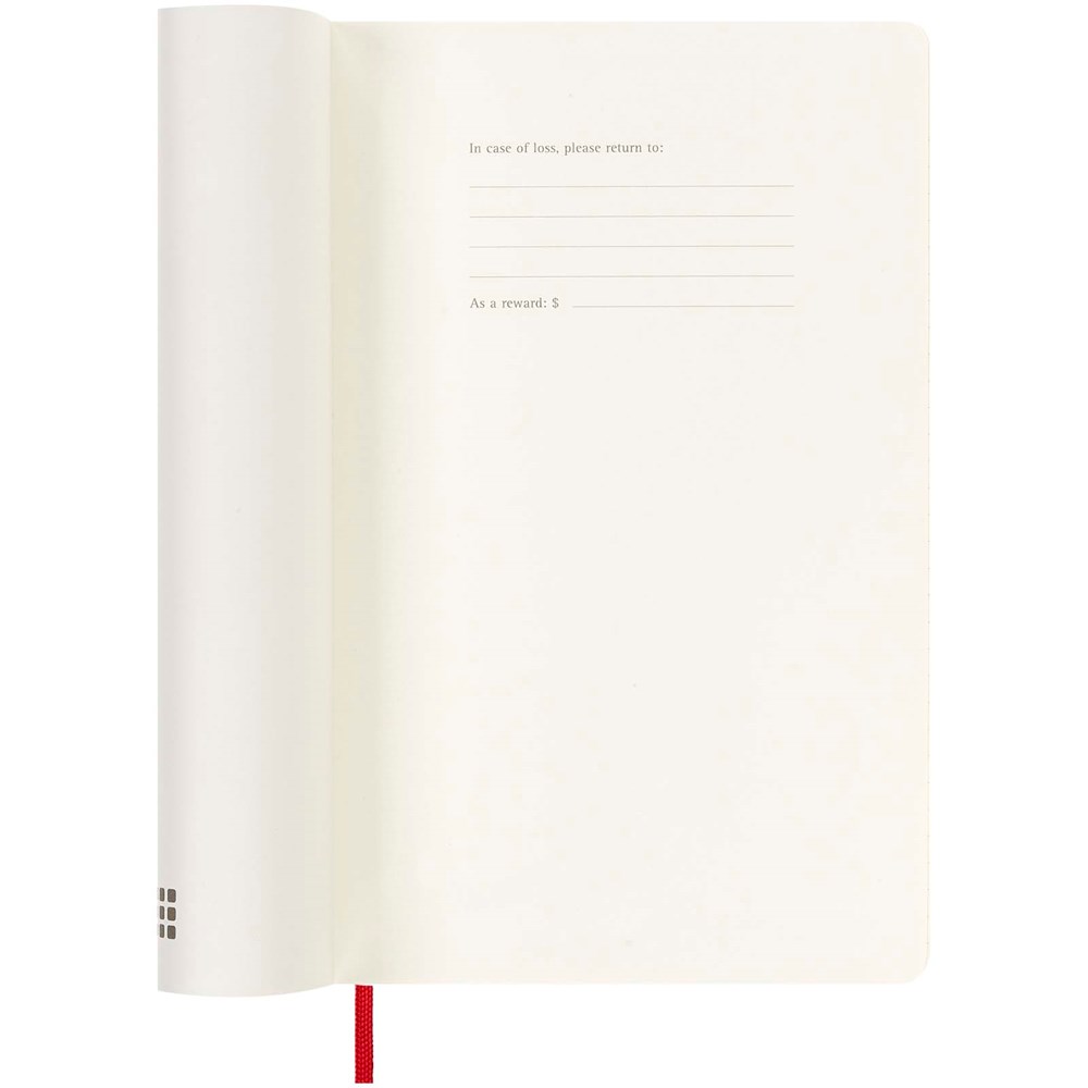 Agenda L 12 mois Moleskine à couverture souple Rouge écarlate