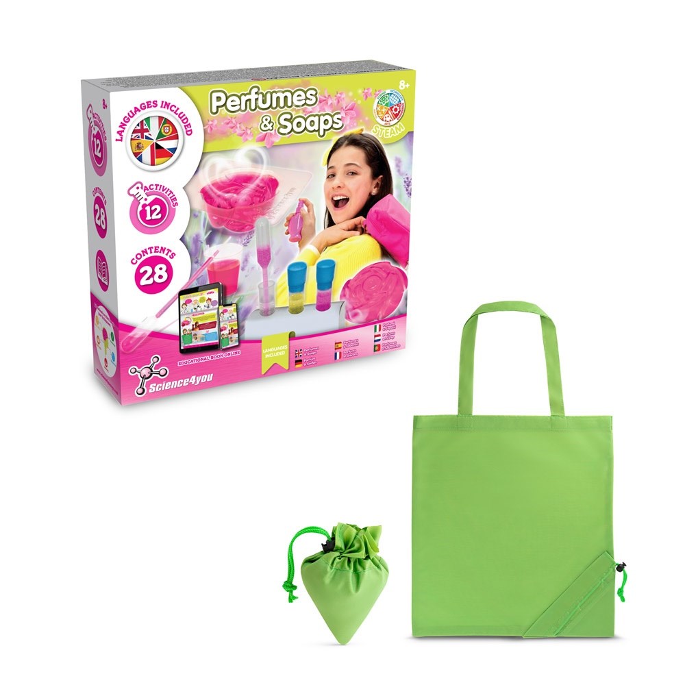 Perfume & Soap Factory Kit V Jeu éducatif livré avec un sac cadeau pliable en 190T Vert clair