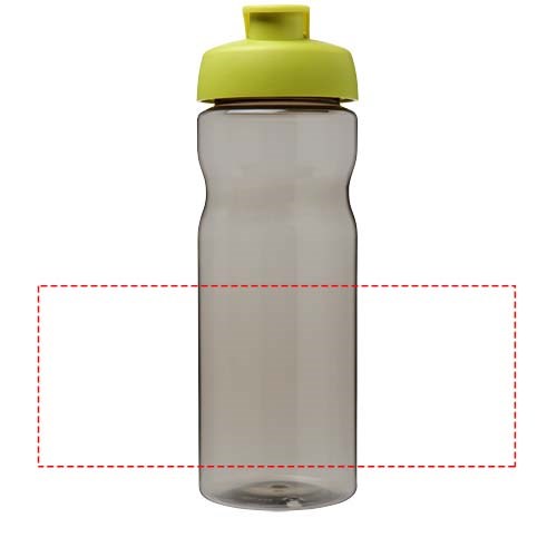 Bouteille de sport H2O Active® Eco Base de 650 ml avec couvercle à bec verseur Citron vert, Charbon