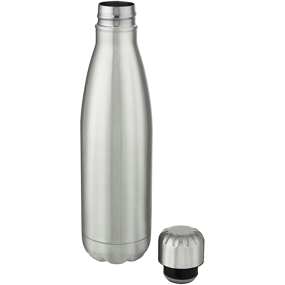 Bouteille Cove de 500 ml en acier inoxydable à isolation sous vide argent