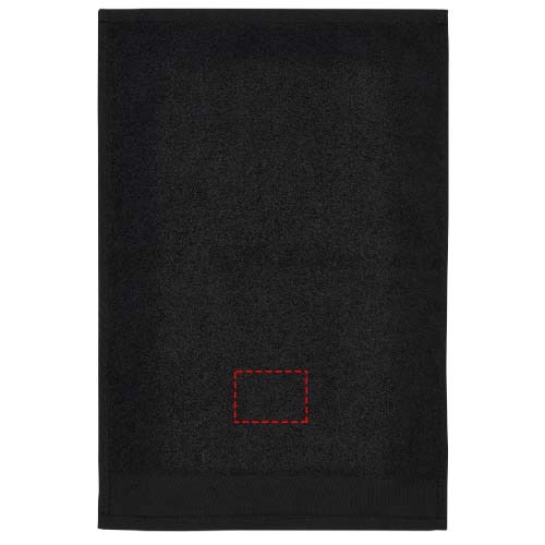 Serviette en coton 550 g/m² 30x50 cm Chloe Noir