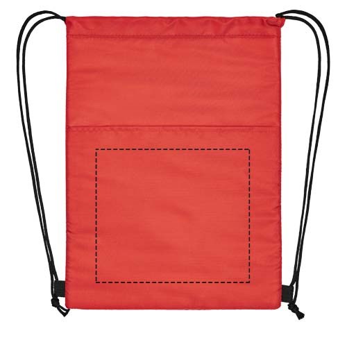 Sac isotherme Oriole avec cordon et capacité de 12 canettes 5L rouge