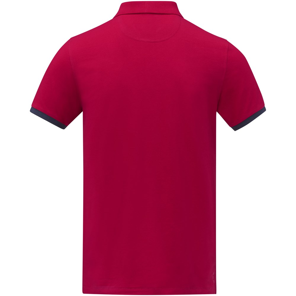 Polo Morgan manches courtes deux tons homme rouge