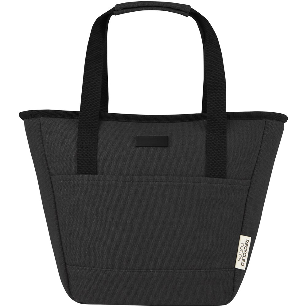 Sac-repas isotherme Joey de 6 L en toile recyclée GRS pour 9 canettes noir