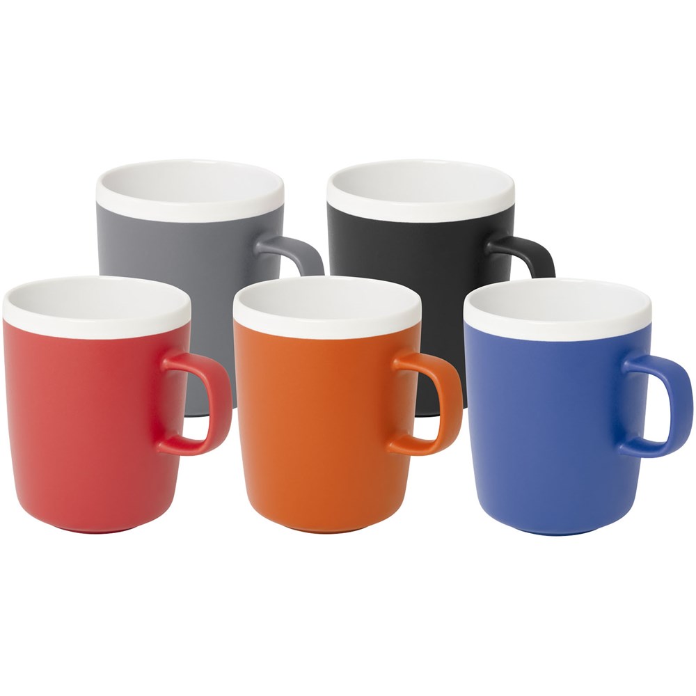 Tasse en céramique Lilio de 310 ml gris