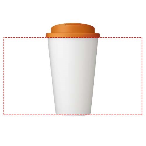 Gobelet avec isolation Brite-Americano® Eco de 350 ml et anti-déversement Orange