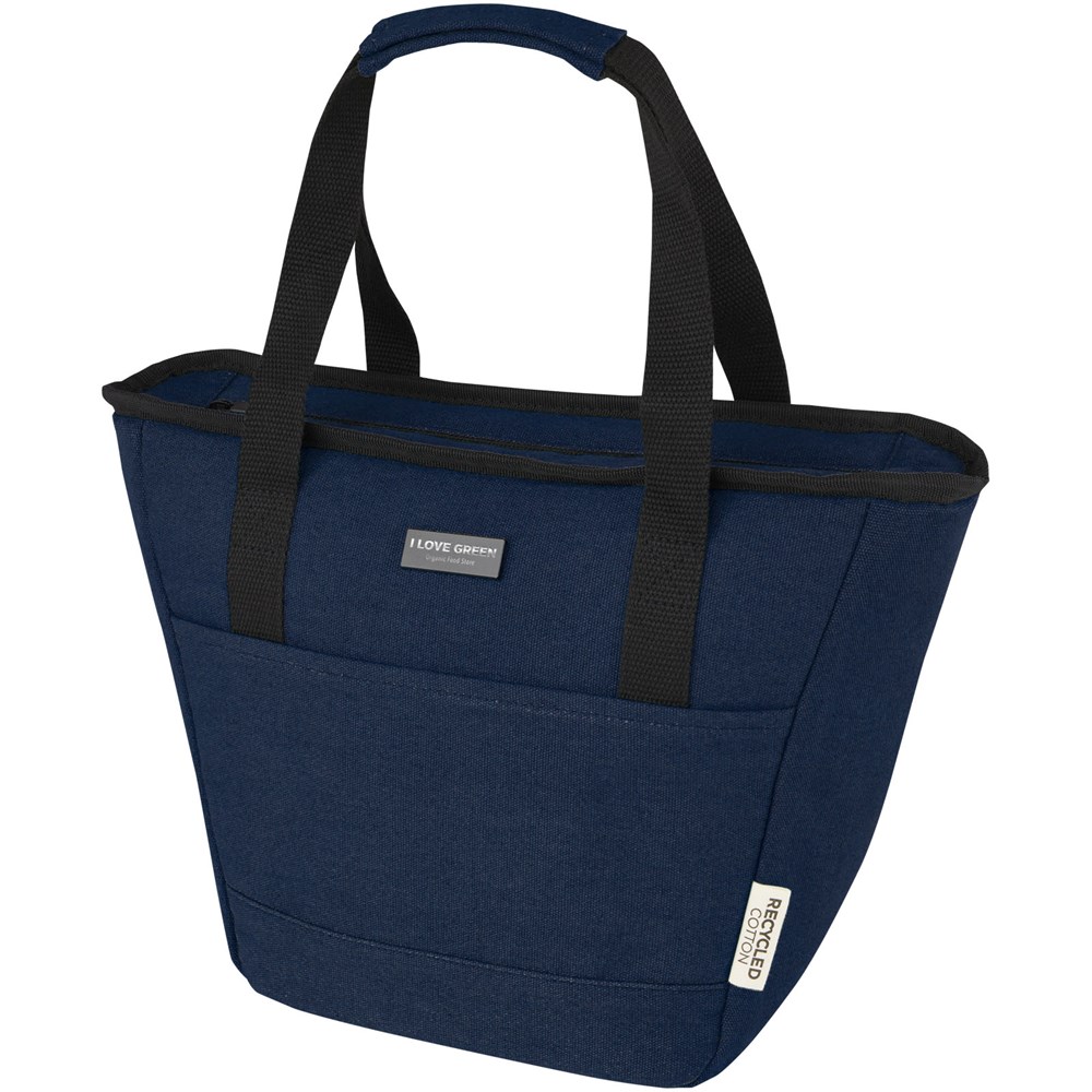 Sac-repas isotherme Joey de 6 L en toile recyclée GRS pour 9 canettes Marine