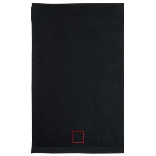 Serviette en coton 550 g/m² 100x180 cm Riley Noir