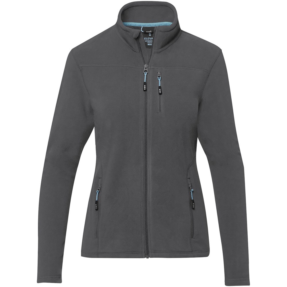 Veste Amber pour femme en polaire entièrement zippée recyclée GRS Gris storm