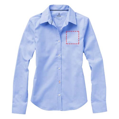 Chemise oxford manches longues femme Vaillant Bleu clair