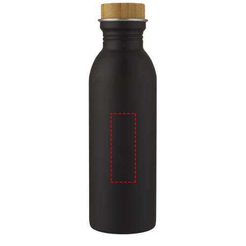 Kalix 650 ml Sportflasche aus Edelstahl schwarz