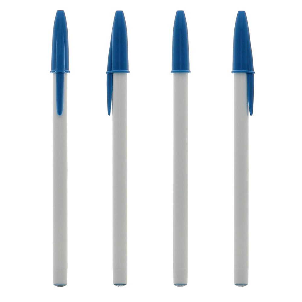 BIC® Style Kugelschreiber Weiss/ Blau/ Blaue Tinte